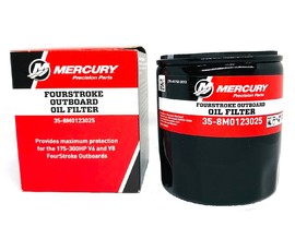 8M0123025 Фильтр масляный для Mercury V6 (3.4L) и V8 (4.6L) 175‑450 л.с.